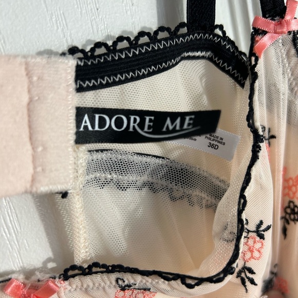 ADORE ME size medium Floral Lace Trim Chemise - Picture 5 of 7